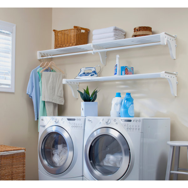 EZ SHELF from Tube Technology EZ Shelf DIY Expandable Laundry Room